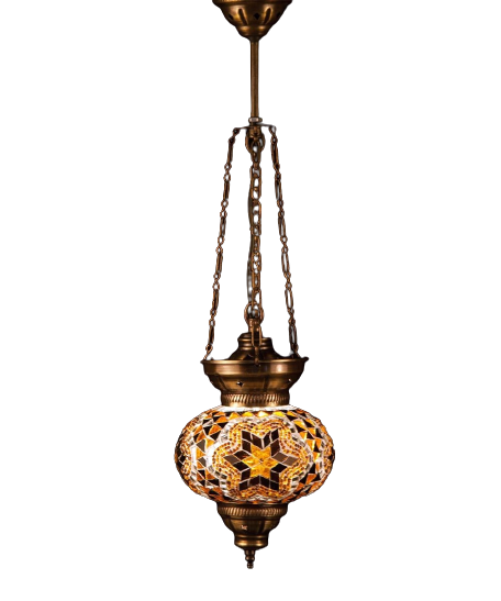 Turkish Mosaic Pendant Lamps 3 Chain