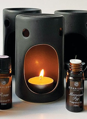 Black Ceramic Burner - Oil Burner - Charisma