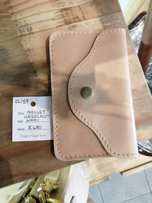 Leather Wallet - Hazelnut